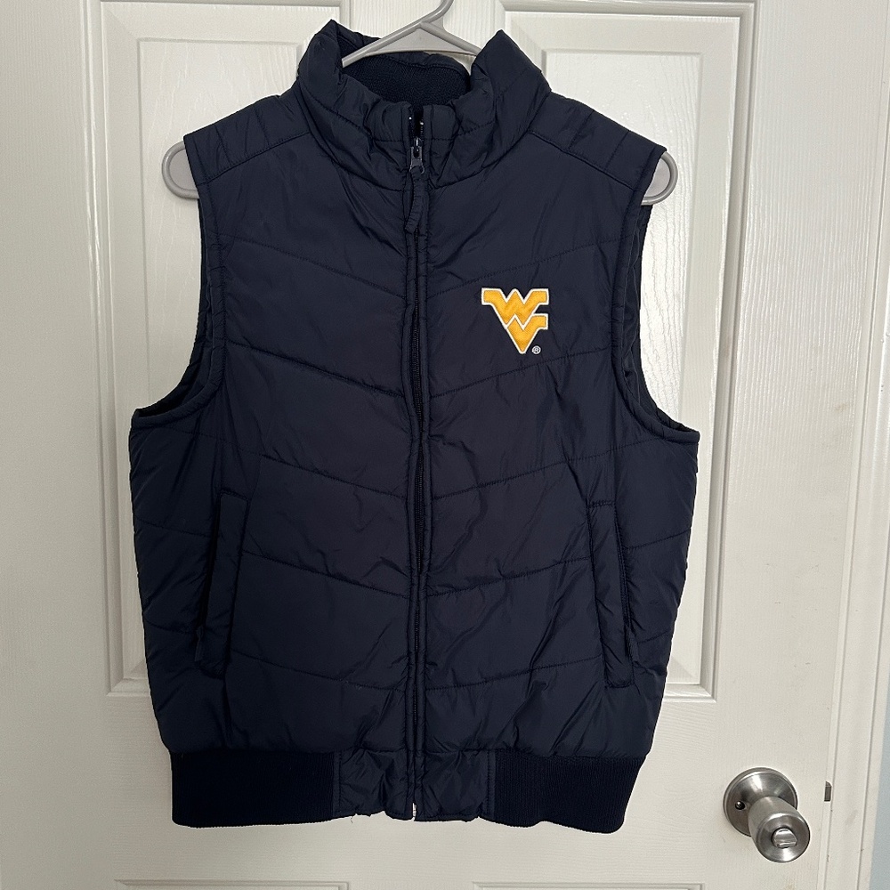 WVU Mountaineers Puffer Vest Women - Medium